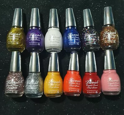 LAVAL NAIL POLISH  ALL COLOURS  NAIL POLISH VARNISH  Free Post  NEW STOCK IN • £3.99