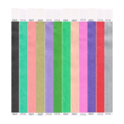 £4.99 • Buy 100 Tyvek Wristbands 25mm Perfect For Events, Parties, Festivals & Clubs 
