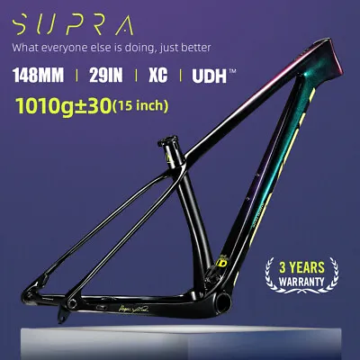 Carbon XC MTB Frame 29 Inch UDH Mountain Bike Frame 148x12mm Boost Inner Cable • $517.93