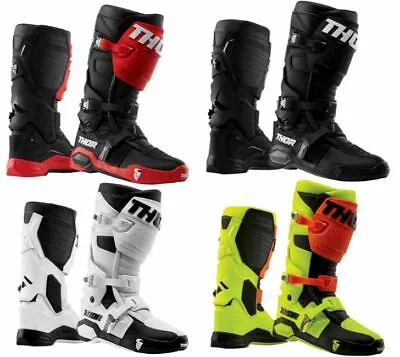 Thor Mens Pair Radial Off Road Riding Dirt Bike Motocross MX Racing Boots • $249.95