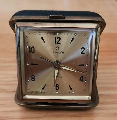 $20 • Buy Starlet 2 Jewels VINTAGE Japan Folding Travel Clock - Working