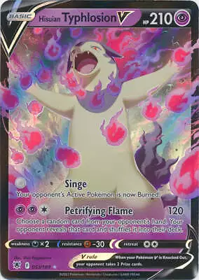 Holo Hisuian Typhlosion V 053/189 Ultra Rare Astral Radiance Pokemon TCG • $1.99