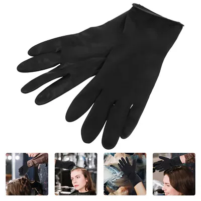 2 Pairs Hair Dying Supplies Hair Dye Gloves Barber Supplies Reusable Gloves For • £7.99