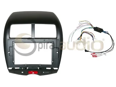 MITSUBISHI Outlander Sport 11-14 10-INCH Radio Dash Kit + SWC AMP Harness MI99 • $184.99