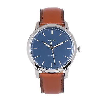 Fossil Minimalist Men's 44mm Slim Watch With Leather Quartz Watch FS5304 • $73.50