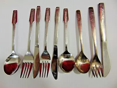 Vintage Flatware Lot 1960s Airline Eastern & United Air Fork Knife Spoon Set VGC • $9.99