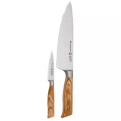 Messermeister Oliva Elite 2 Piece Chef's Knife & Paring Knife Set • $249.95