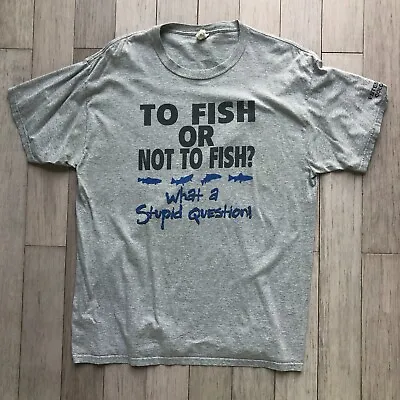 Vintage T Shirt To Fish Or Not To Fish Estes Park Colorado Sz Extra Large • $13.99