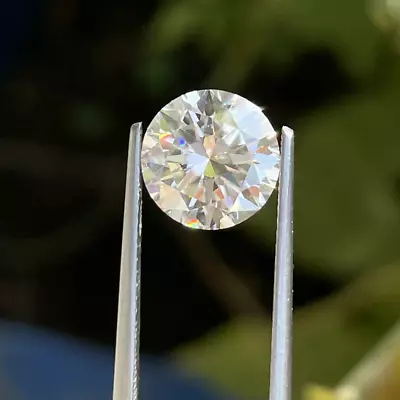 Round Cut Stone D Color White FL Certified Loose Moissanite  Excellent Cut • $12.50