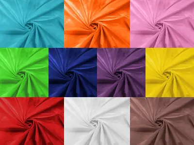 55  Imitation Silk Taffeta -  Faux Silk Taffeta  Solid Fabric Sold By The Yard • $18.36