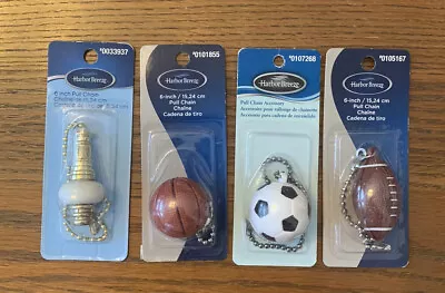 Harbor Breeze Pull Chains Ceiling Fan Football Basketball Soccer Brass Porcelain • $4.49