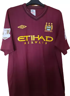  Manchester City 2012-2013 Away Football Shirt Soccer Silva Jersey Umbro Sz 44  • $41.49