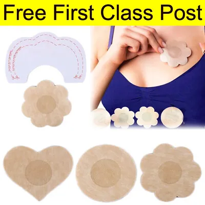 £1.99 • Buy 20 Pcs Breast Lift Push Bra Covers Invisible Nipple Up Adhesive Silicone Tape UK