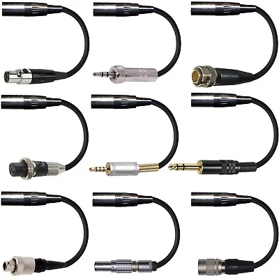 3 Pin Microphone Adapter Mini XLR TA3M For All Wireless Body Pack Transmitters • £16.99