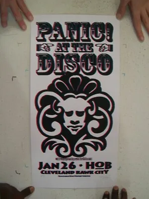 Panic! At The Disco Poster Panic Silkscreen Hob Cleveland Rawk City Jan 26 • $101.67