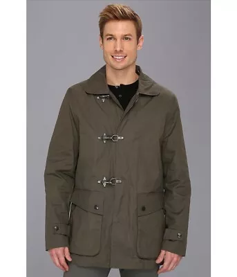 Vince Camuto Technical Cotton Car Coat (Fatigue) Men's Sz M - NWT • $60