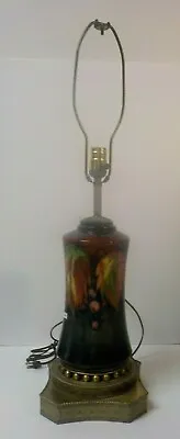 Stunning William Moorcroft Leaf & Berry FLAMBE 15  Art Pottery Lamp  C. 1930's • $1450
