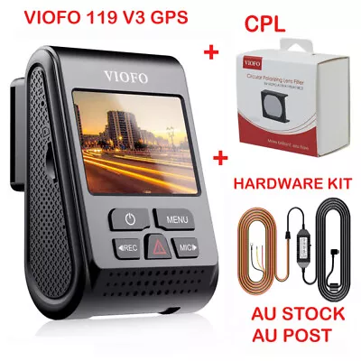 $200 • Buy VIOFO A119 V3 +GPS Dash Camera Recorder QUAD HD+1600P Dashcam +Hardwire KIT+CPL 