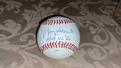 Maury Wills Los Angeles Dodgers Signed Diamond Baseball W/Our Coa • $35