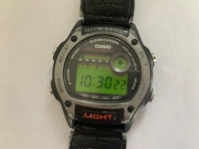£30 • Buy Casio Illuminator W-94H Alarm Chrono Vintage Watch 37mm Mod 1950 WR Working