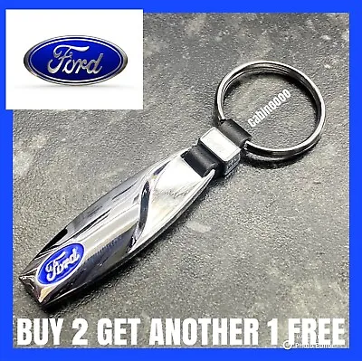 £3.74 • Buy ✅FORD Tear Drop Metal 10D Car Logo Key Chain Keyring Fob Gift UK Special Edition