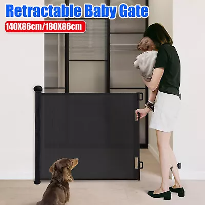 Retractable Baby Safety Gate Guard Children Pet Dog Stair Doorways Door Fence  • $47.99