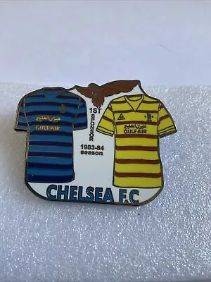 Chelsea Fc Badge. “ Home & Away  1983/84 Season - 1st Sponsor Gulf Air “ • £4.50