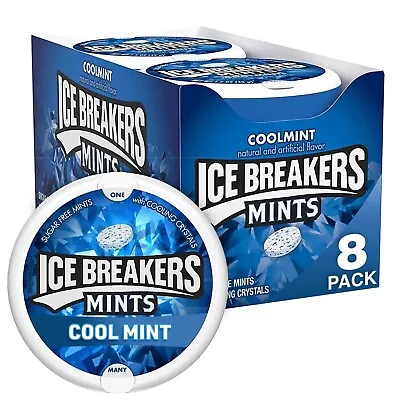 ICE BREAKERS Coolmint Sugar Free Breath Mints Tins 1.5 Oz (8 Count) • $18.99