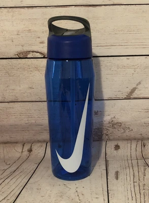 $18.99 • Buy Nike Hypercharge Straw Blue Sports Gym Water Bottle 32oz New