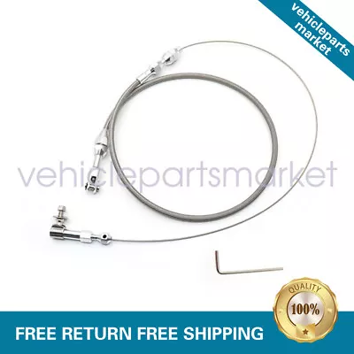 New 24  Universal Throttle Cable Stainless Steel Fit Ford GM And More USA • $23.49