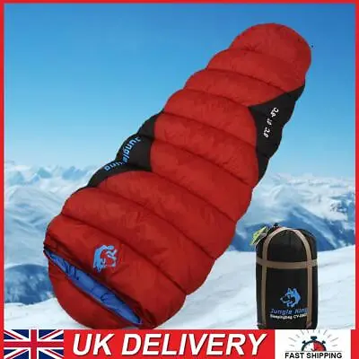 Mummy Sleeping Bags Cotton Sleeping Bag Camping Outdoor Equipment (Red) • £37.89