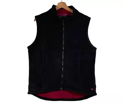 Jack Murphy Gilet Bodywarmer Fleece Womens Size UK 20 EU 48 Black Full Zip • £22.96