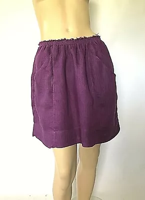 Etoile Isabel Marant Eggplants Linen  Skirt Size 2 • $72