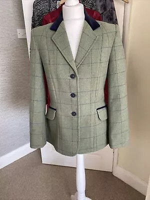 Stunning Immaculate Le Beau Cheval Tweed Showing Jacket Green Tones Size 10  • £150
