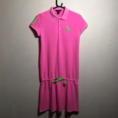 Polo Ralph Lauren Tennis Dress • Pink & Green • £15