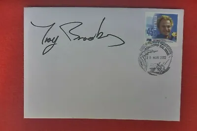 $10 • Buy Aussie Surfer  Troy Brookes Hand Signed 2002  Cover Torquay Surfing Pmk 