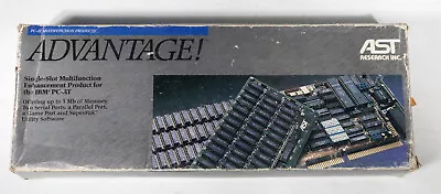 Vintage AST Advantage 16 Bit ISA Memory Adapter Board NEW NOS ST931 • $125