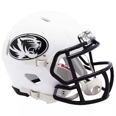 Missouri Tigers White Riddell Speed Mini Football Helmet • $34.95