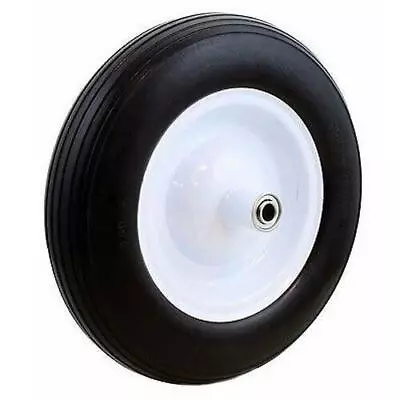 14.2  Flat Free Wheel Barrow Wheelbarrow Tire Solid Foam 5/8 Axle Tool Cart Tire • $26.99