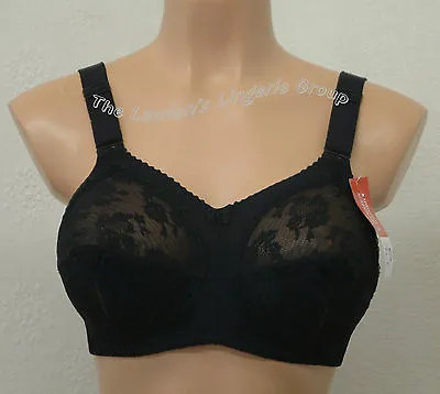 £31.50 • Buy Triumph Doreen N, Firm Support, Non Wired, Lace, Non Padded, Full Cup Bra, Black