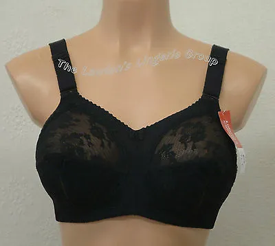 Triumph Doreen N Firm Support Non Wired Lace Non Padded Full Cup Bra Black • £33.95