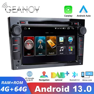 Android 13 Car Stereo Radio GPS CarPlay For Vauxhall Opel Vivaro/Astra H/Corsa • £189.99