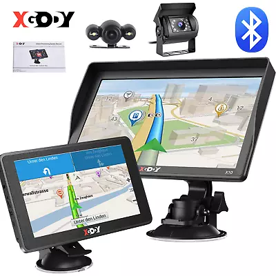 9  HD Bluetooth GPS Navigation Truck Navigator With Reverse Camera & AU Map POI • $91.99