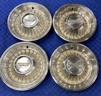 $169.95 • Buy Set Of 4 1961 1962 Cadillac Hubcap Vintage Cover Metal Fleetwood Eldorado #61/2A