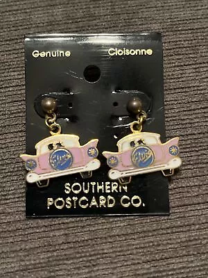 Super RARE Vintage Elvis Presley Earrings Post Earrings Pink Cadillac Graceland • $95