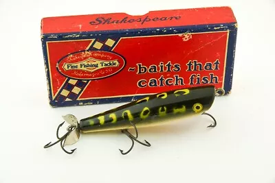 Vintage Shakespeare Dalton Frog Spot Finish Antique Fishing Lure In Box JW1 • $0.99