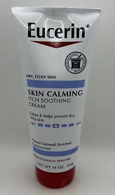 Eucerin Skin Calming Itch Soothing Creme Full Size 14 Oz • $9.99