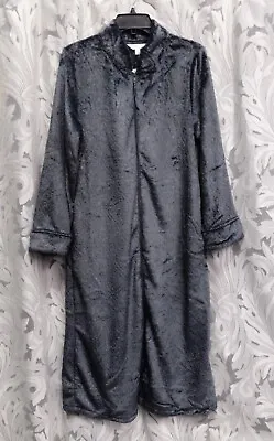 £26.67 • Buy Gray Textured Chenille Soft Zip-front Nightgown Robe W/pockets~m~8-10~new