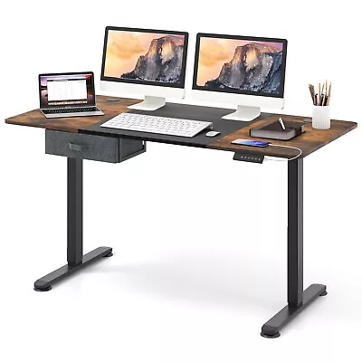 Electric Standing Desk W/2 Cable Management Holes Memory Preset Controller  • $169.99