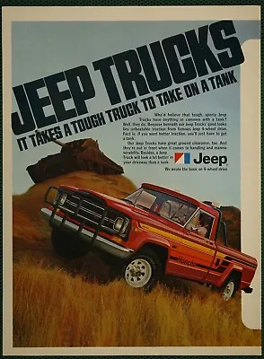 Jeep 4WD Honcho J-10 J-20 Quadra-Trac Pickup Truck Vintage Print Ad 1980 • $9.95